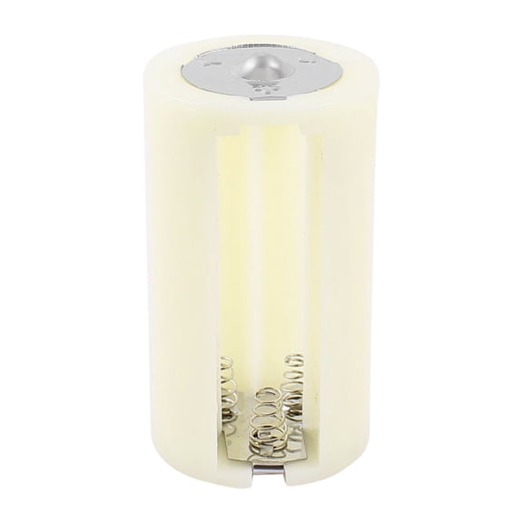 Unique Bargains Parallel Connection Cylindrical 3 x 1.5V AA Battery Storage Holder Box White