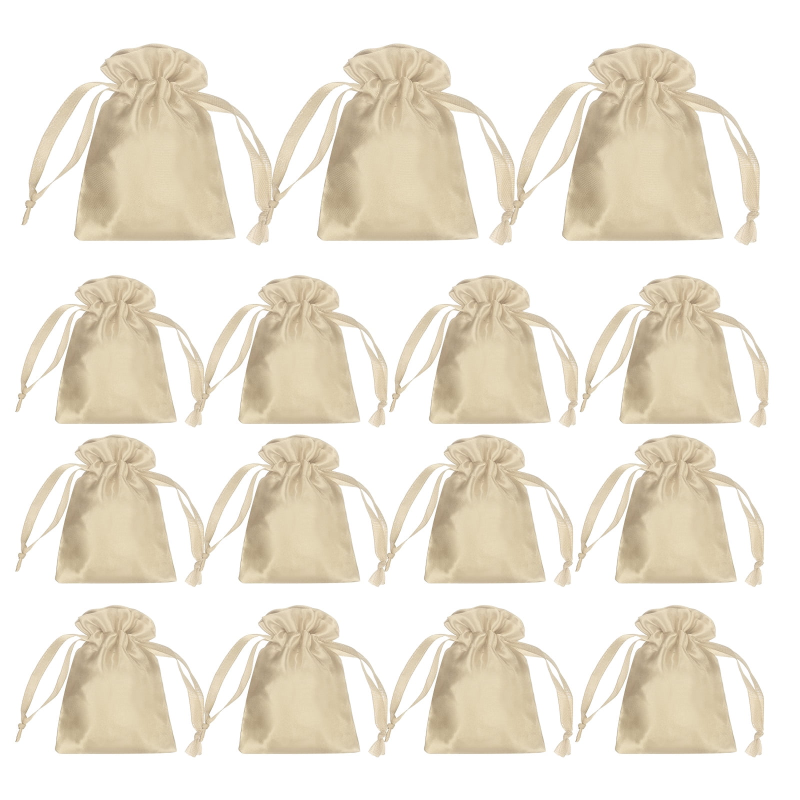 Unique Bargains Party Favor Bags Birthday Candy Occasions Beige 4.7" x 3.5"