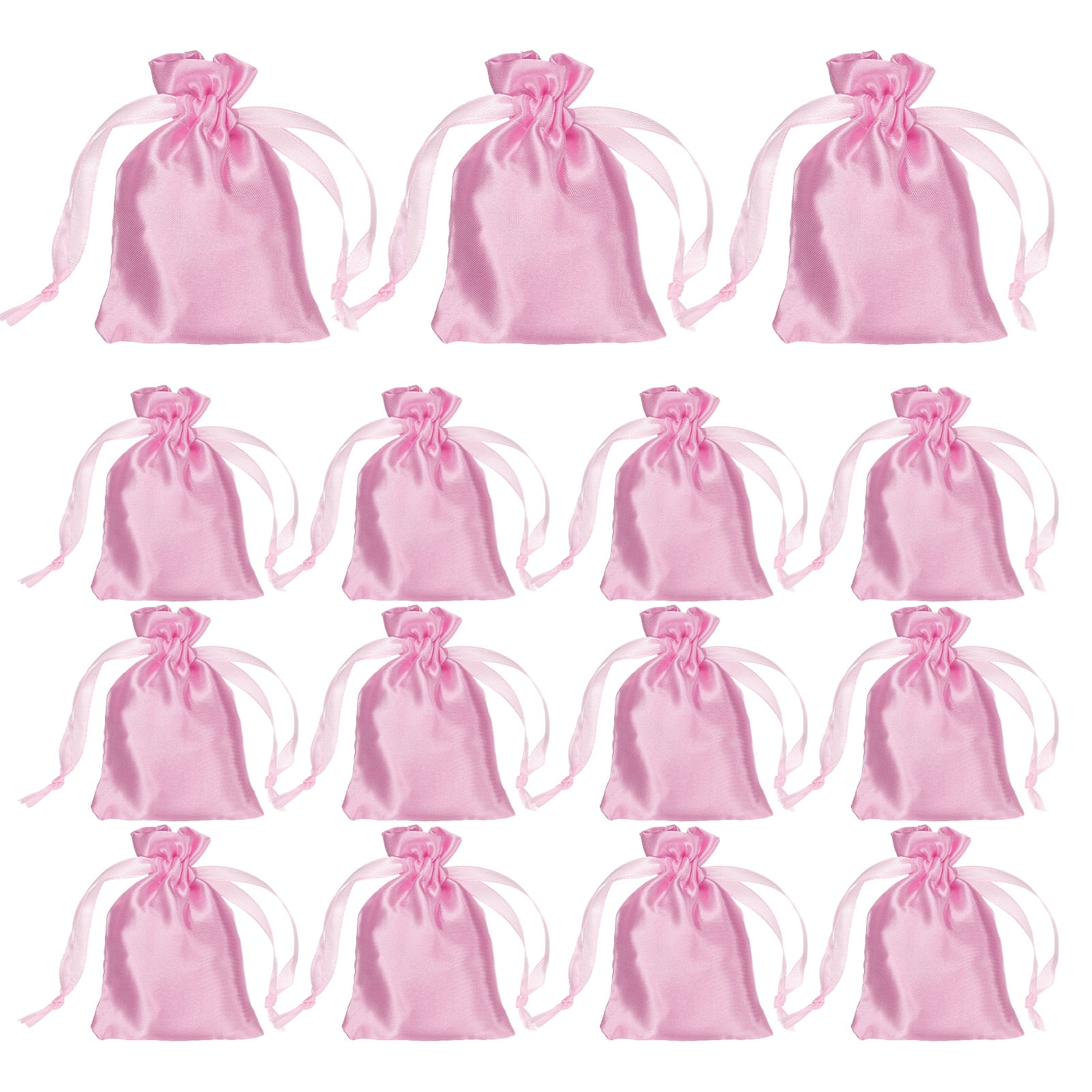 Unique Bargains Party Favor Bags for Birthday Candy Occasions Pink 3.5" x 2.8"