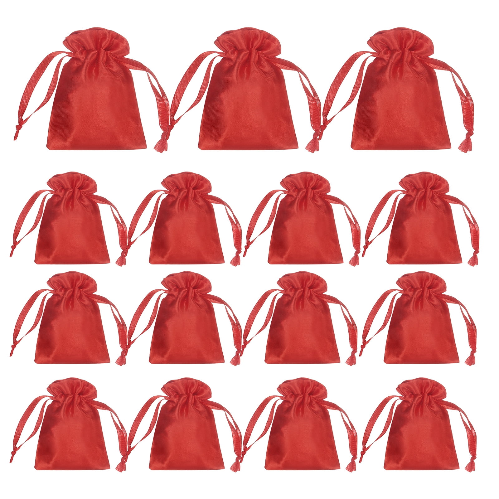 Unique Bargains Party Favor Bags for Birthday Candy Occasions Red 3.5" x 2.8"