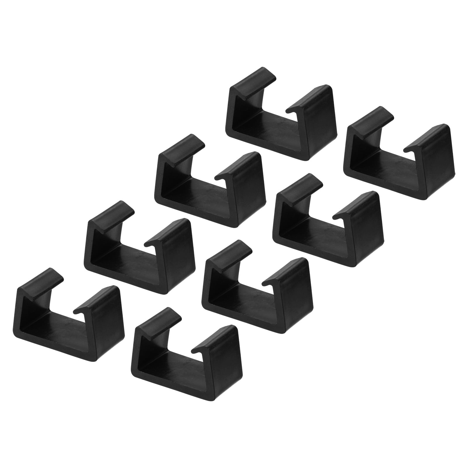 Unique Bargains Patio Furniture Clip Rattan Furniture Clamps Wicker Fasteners Black 8