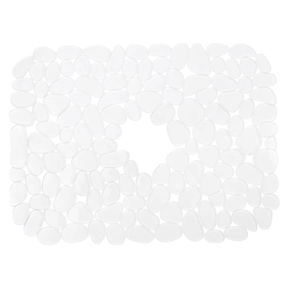 Unique Bargains Pebble Sink Mat for Stainless Steel Sinks Clear