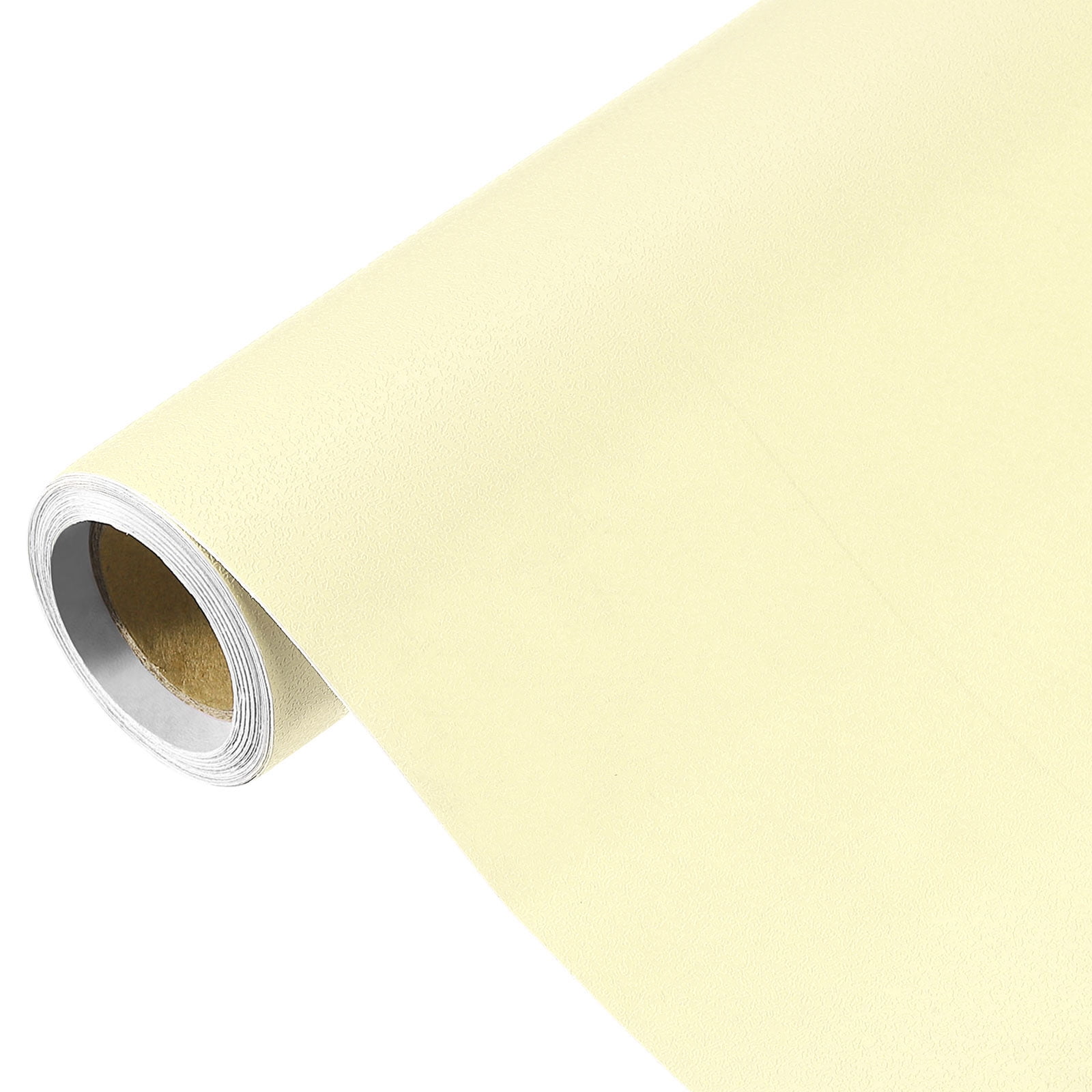 Unique Bargains Peel Stick Wallpaper Solid Color Vinyl Self-Adhesive Paper Brown Yellow