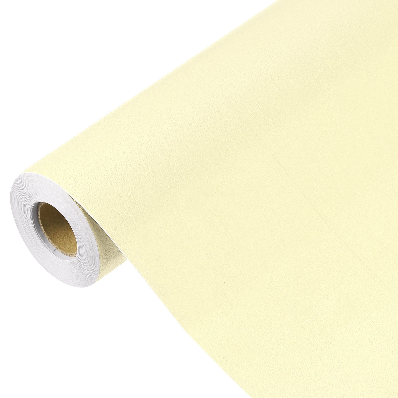 Unique Bargains Peel Stick Wallpaper Solid Color Vinyl Self-Adhesive Paper Khaki Yellow