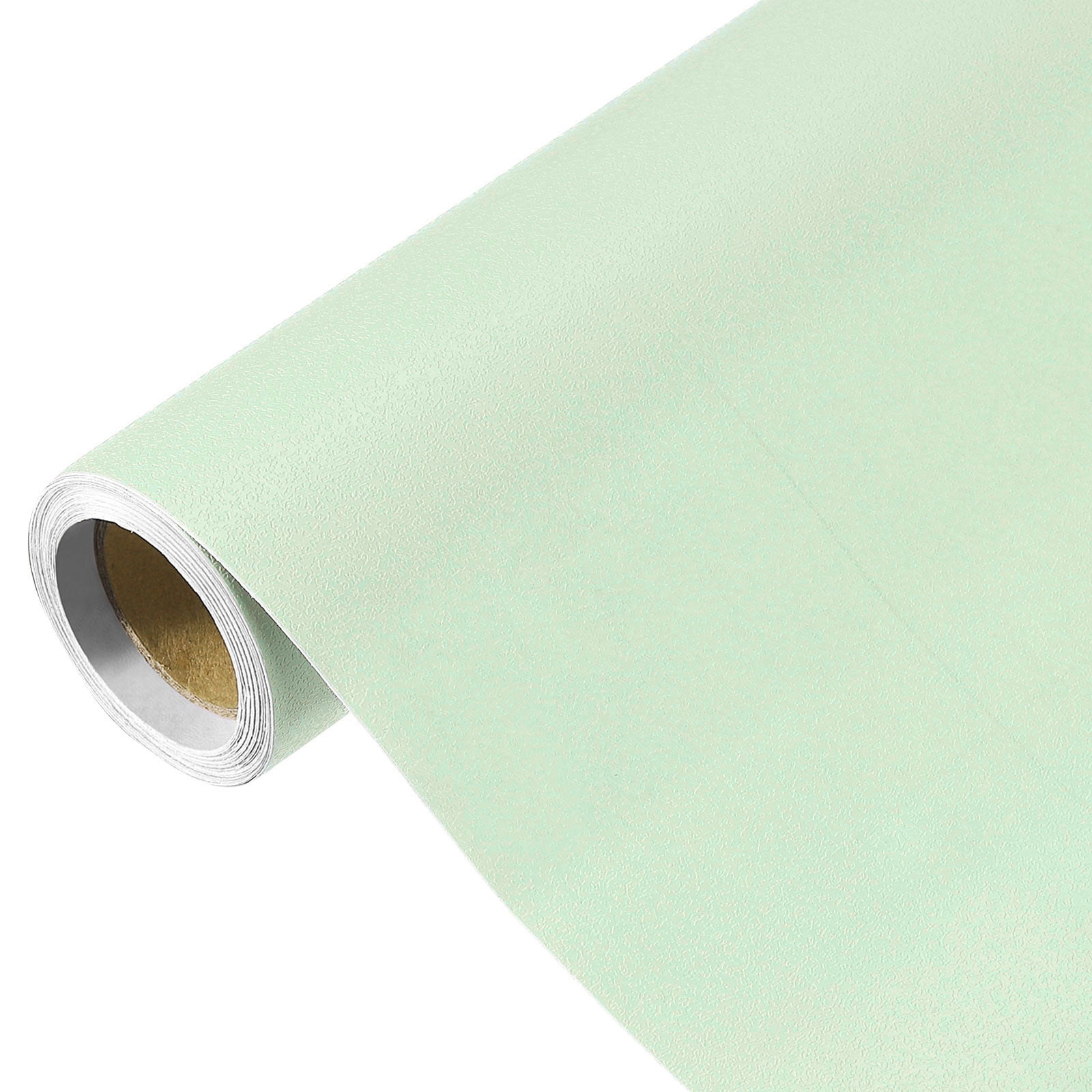 Unique Bargains Peel Stick Wallpaper Solid Color Vinyl Self-Adhesive Paper Light Green