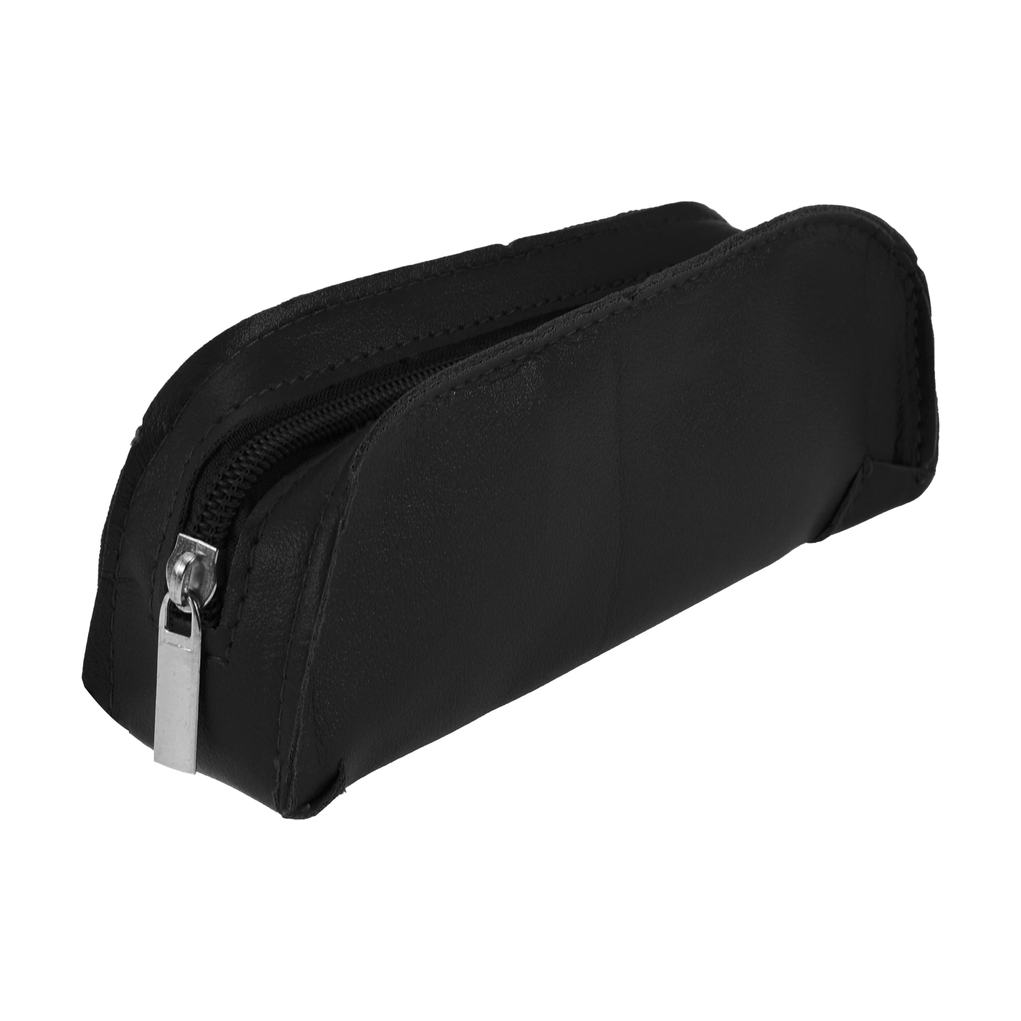 Unique Bargains Pen Case Portable Stationery Bag Zipper Case Black