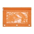 thumbnail image 1 of Unique Bargains Pencil Case for 3 Ring Binder with Smooth Zipper Orange, 1 of 7