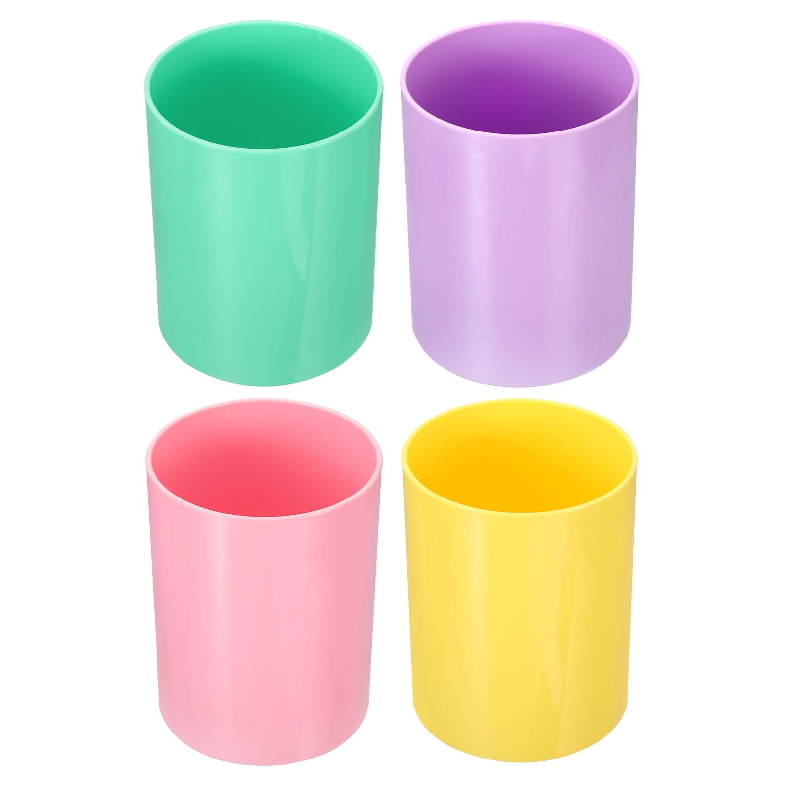 Unique Bargains Pencil Holder 4 Pack Plastic Pen Makeup Brush Holder for Home Office