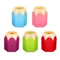 thumbnail image 1 of Unique Bargains Pencil Holder Cute Plastic Pen Holder Desk Organizer Pencil Shape 5 PCS, 1 of 5