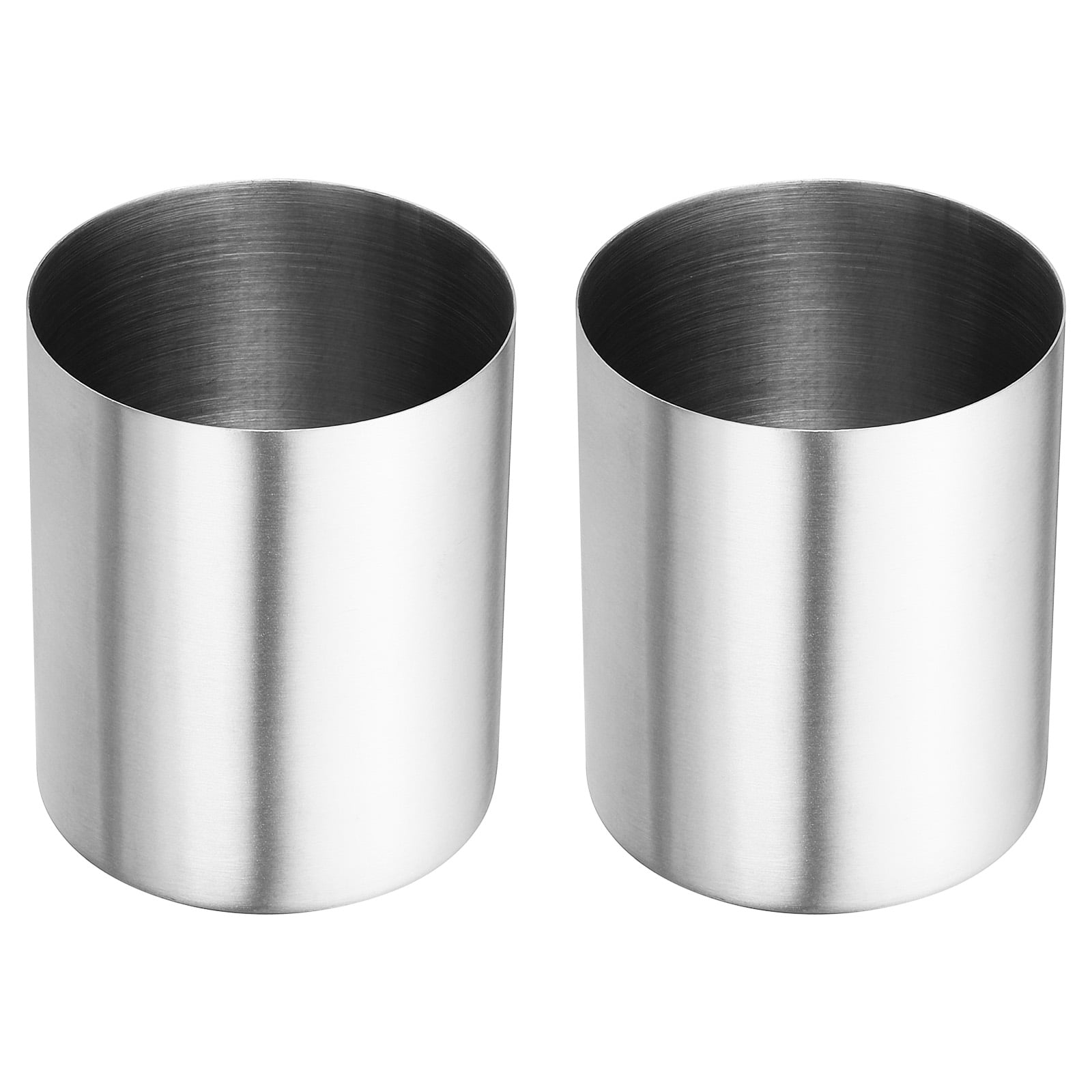 Unique Bargains Stylish Stainless Steel Pencil Holder for Desk Accessories Silver