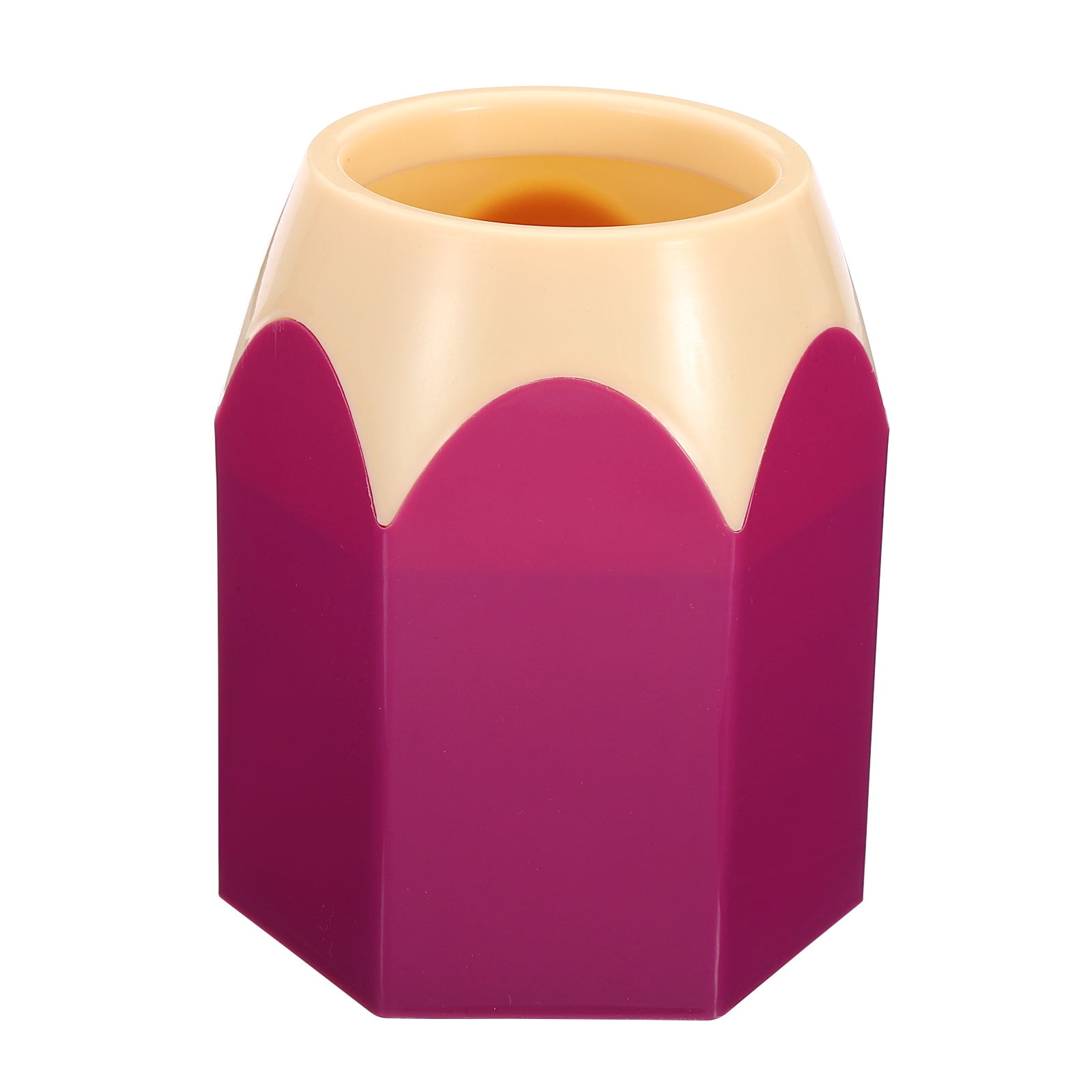 Unique Bargains Cute Plastic Pencil Holder for Desk Stylish Organizer Purple