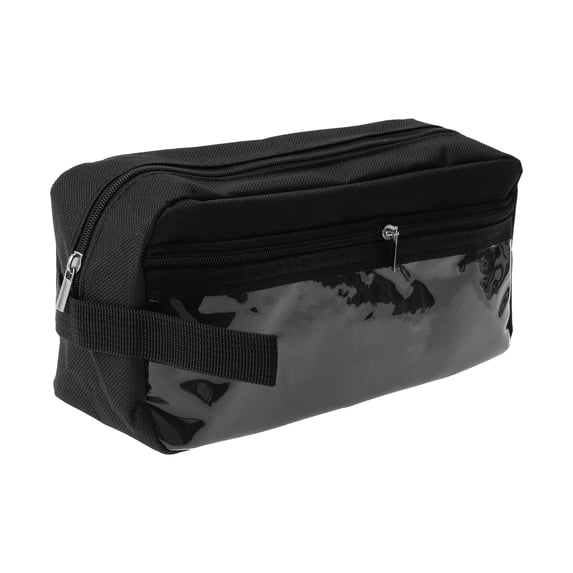 Unique Bargains Pencil Pen Case Large Capacity Portable Bag Black