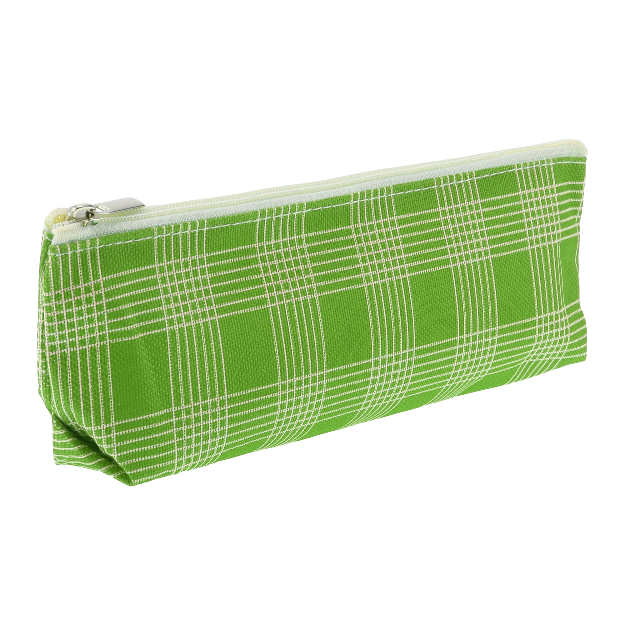 Unique Bargains Pencil Pen Case Portable Stationery Bag Green