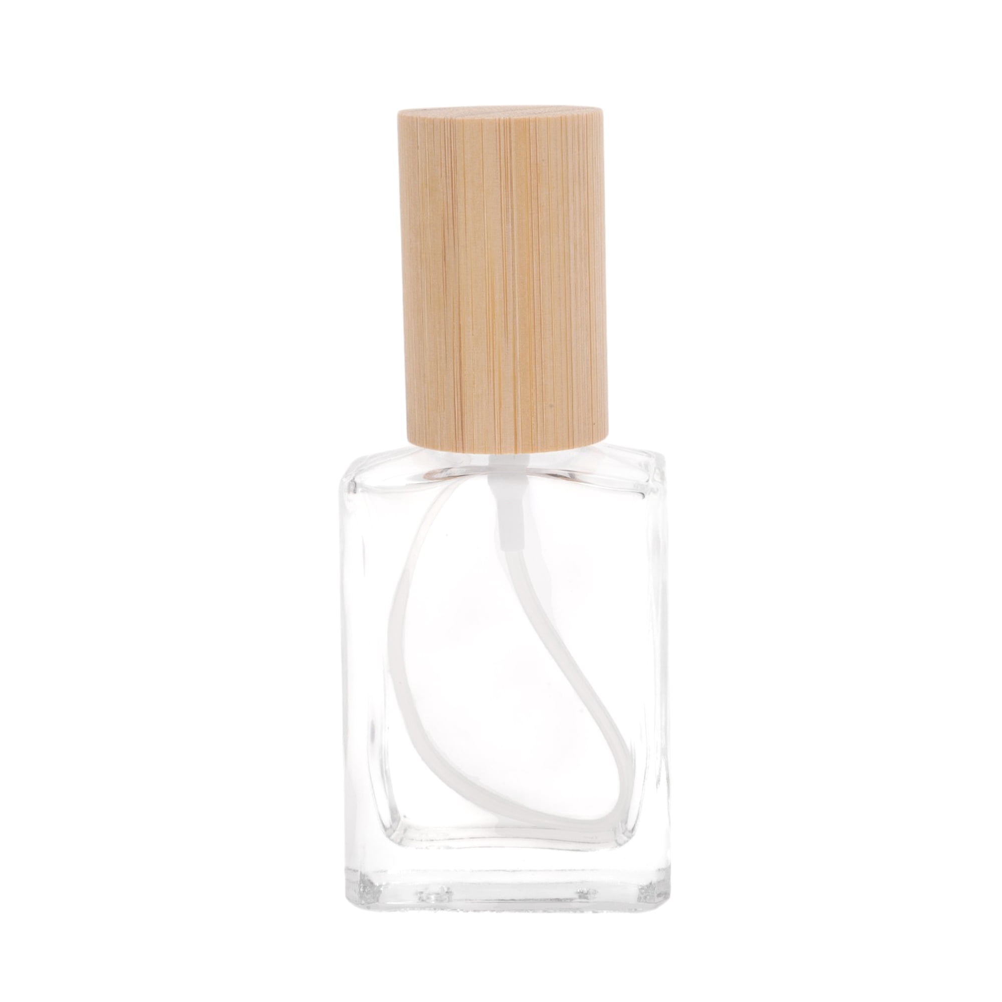 Unique Bargains Perfume Bottle 30ml/1oz Gold Tone 1 Pcs Flat Square Bottle
