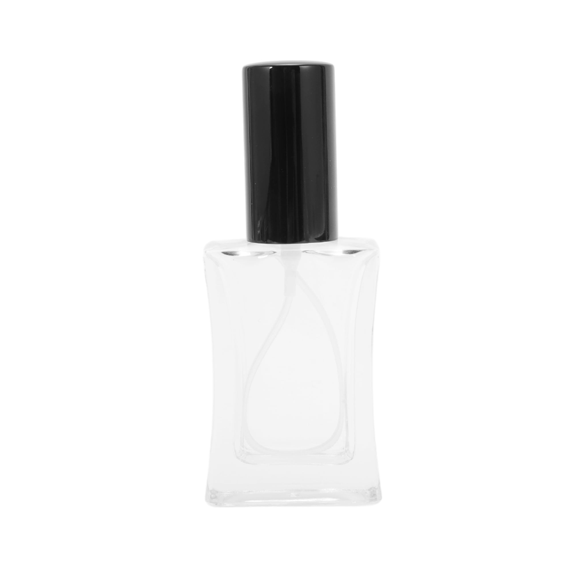Unique Bargains Perfume Bottle for Bathroom 30ml/1oz 1 Pc Black Slim Bottle
