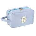thumbnail image 1 of Unique Bargains Personalized Initial Make Up Bag G Cosmetic Bag Travel Makeup Bag Blue, 1 of 7