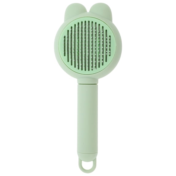 Unique Bargains Pet Brush for Cats and Dogs for Deshedding Green 7.68 in