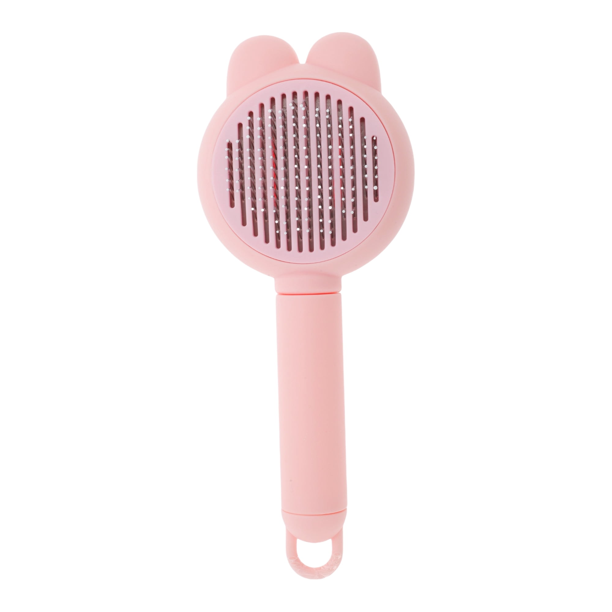 Unique Bargains Pet Brush for Cats and Dogs for Deshedding Pink 7.68 in