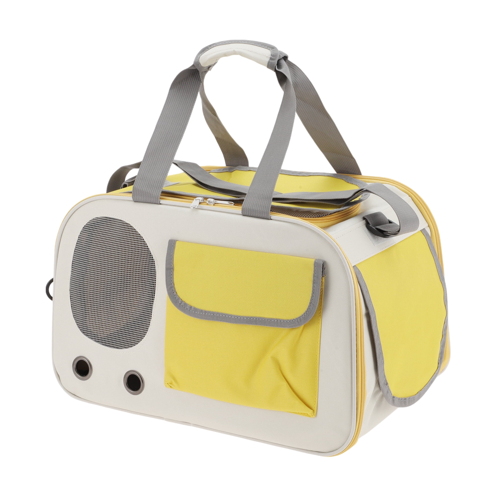 Unique Bargains Pet Carrier Bag Foldable Transport Box Breathable Pet Bag