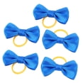 thumbnail image 1 of Unique Bargains Pet Dog Puppy Hair Grooming Bowknot Rubber Bands Clips Hairpins 5 Pcs Blue, 1 of 2