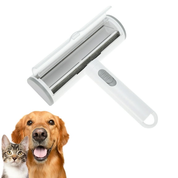 Unique Bargains Pet Hair Removal Tool Lint Roller for Pet Hair Carpet Rake Pet Hair Remover Roller for Furniture Couch Bed Car Seat Light Gray