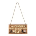 thumbnail image 1 of Unique Bargains Pet Sign Home Decor Decorative Wall Plaque Style C 3.9in, 1 of 5