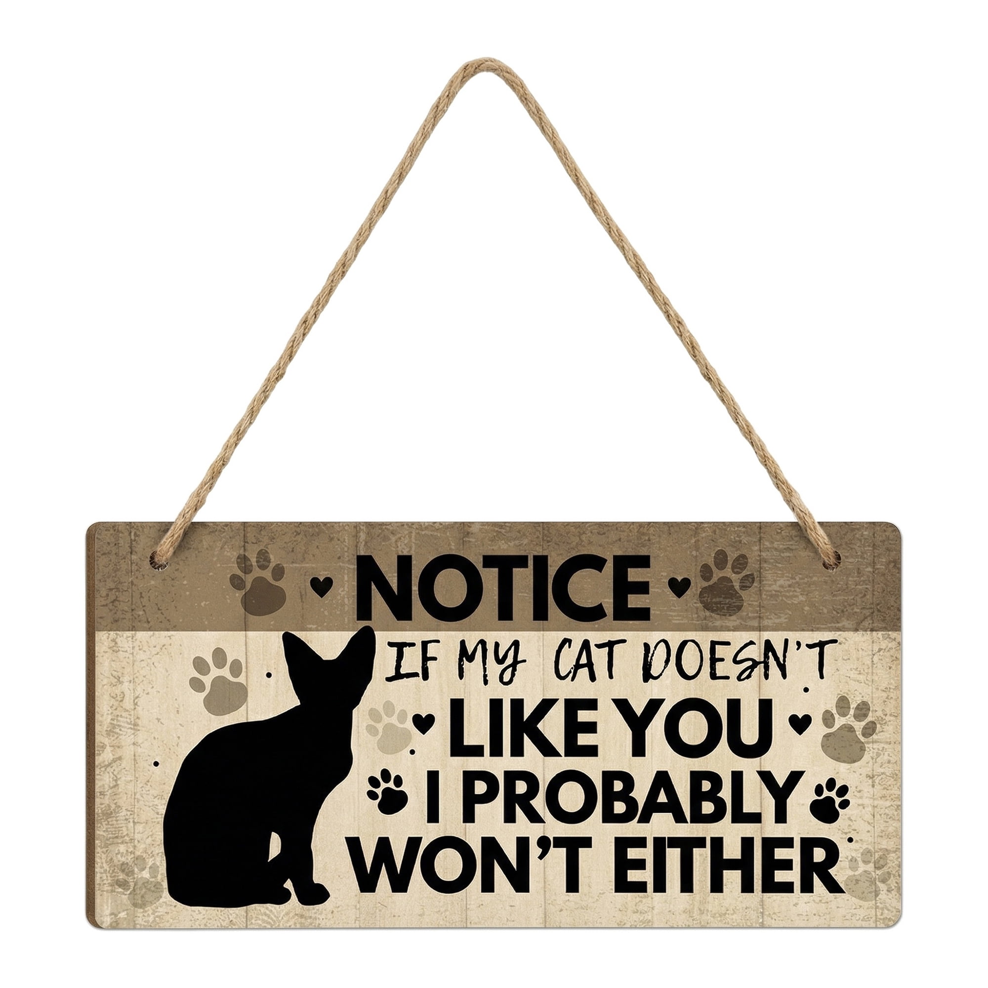 Unique Bargains Pet Sign Home Decor Decorative Wall Plaque Style F 3.9in