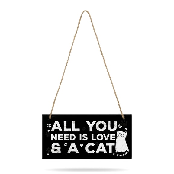 Unique Bargains Pet Sign Home Decor Decorative Wall Plaque Style G 3.9in