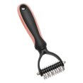 thumbnail image 1 of Unique Bargains Pets Grooming Supplies Professional Undercoat Rake Shedding Control for Dogs Cats 6.69"x2.76" Deep Pink, 1 of 6