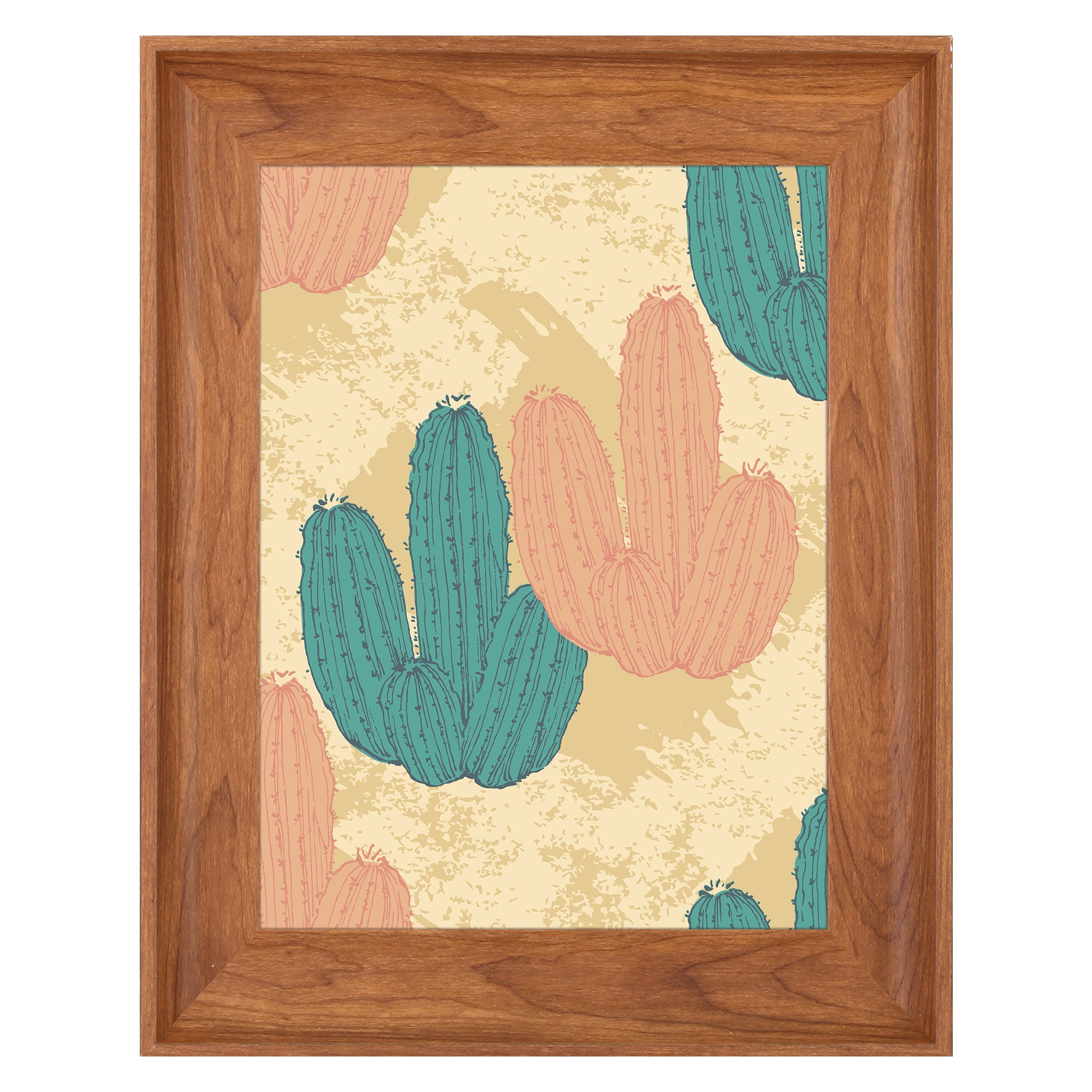 Unique Bargains Photo Frame Tabletop Display Picture Frame Brown 8x10