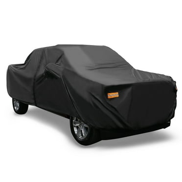 Unique Bargains Pickup Truck Cover for Ford F150 Crew Cab Pickup 4 Door 6.5 Feet Bed 2004-2021 Sun Rain Dust Wind Snow Protection Black