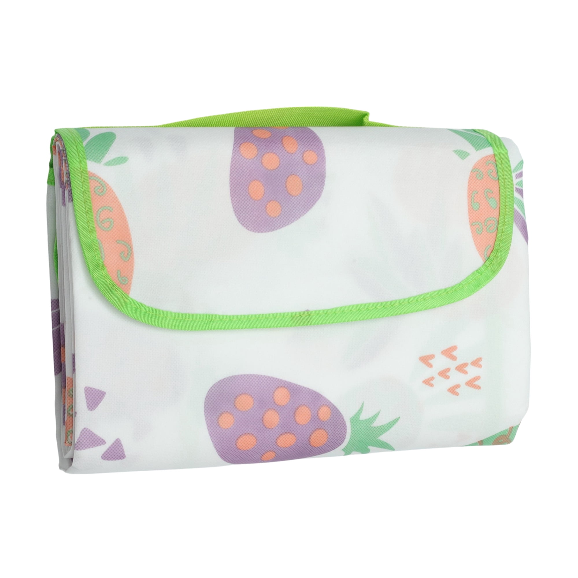 Unique Bargains Picnic Blanket Beach Mat Lightweight with Handle Multicolor 150cmx200cm