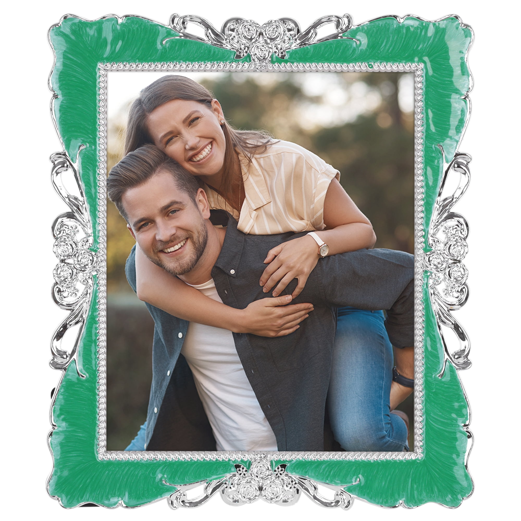 Unique Bargains Picture Frame Retro Plated Picture Frame Decorated ...