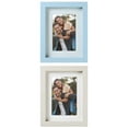 thumbnail image 1 of Unique Bargains Picture Frame Rustic Texture Frame Distressed Farmhouse Beige/Light Blue 5x7, 1 of 6
