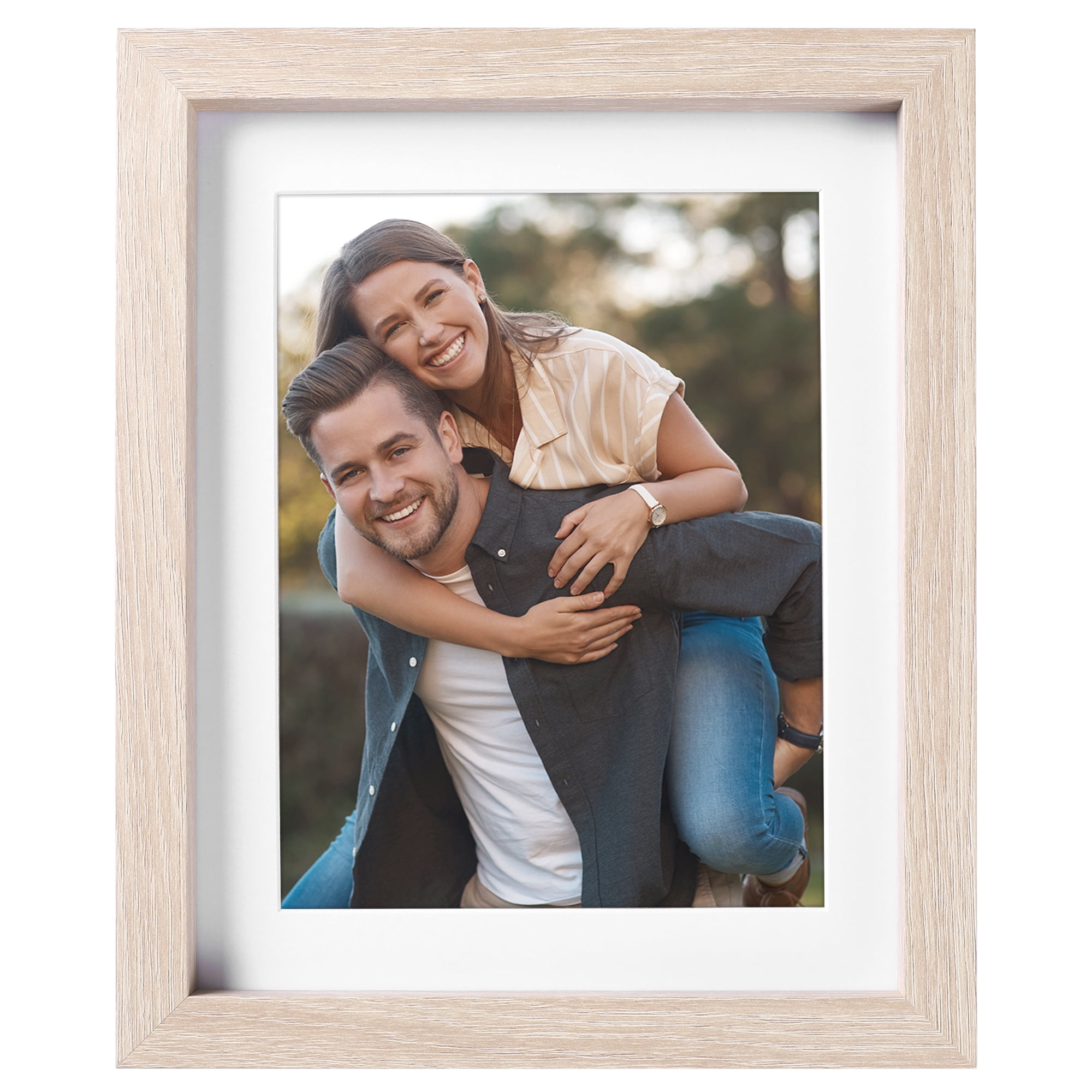 Unique Bargains Picture Frame Rustic Texture Frame Distressed Farmhouse Brown 6x8