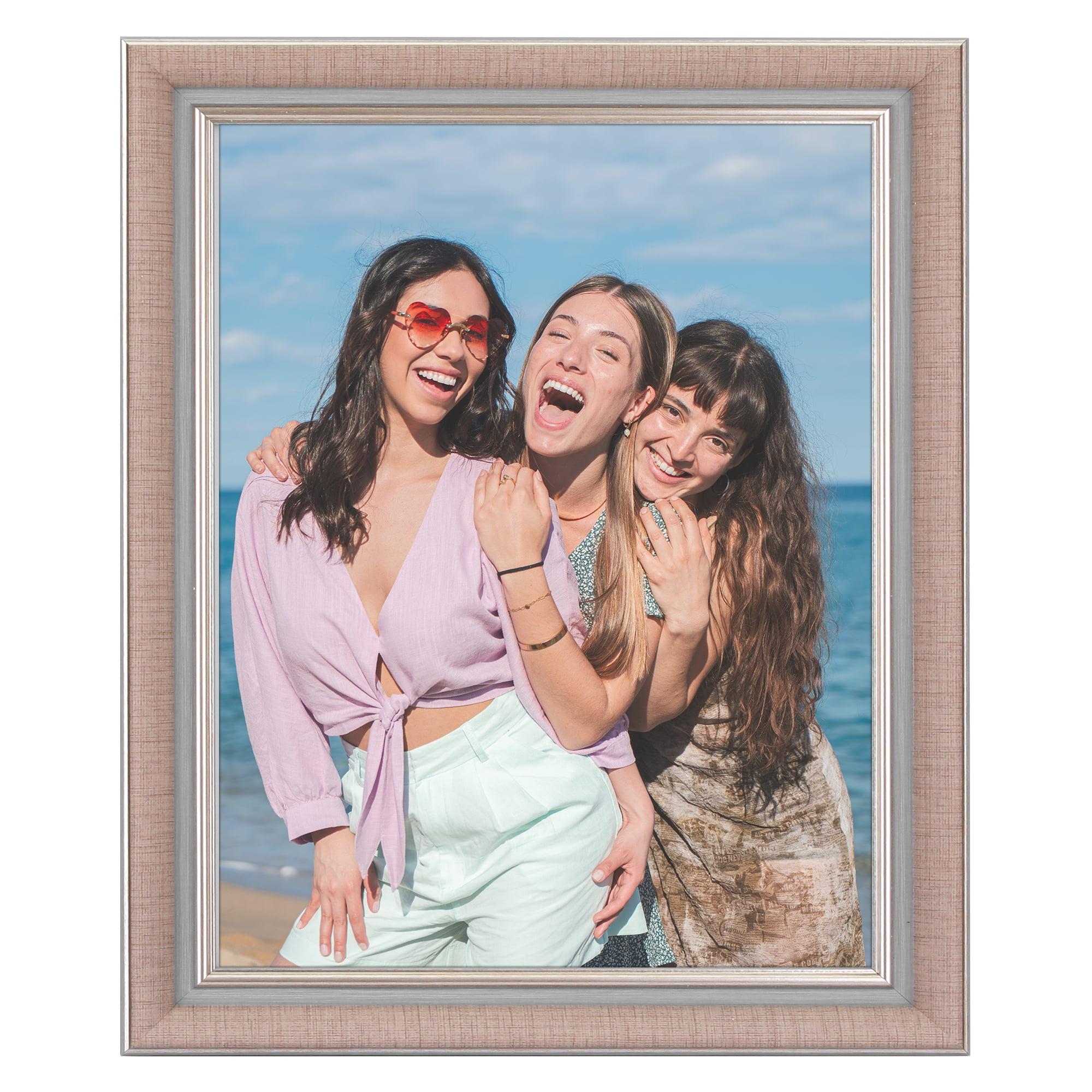 Unique Bargains Picture Frame for Tabletop Wall Hanging Art Photo Frame Grey 10x12