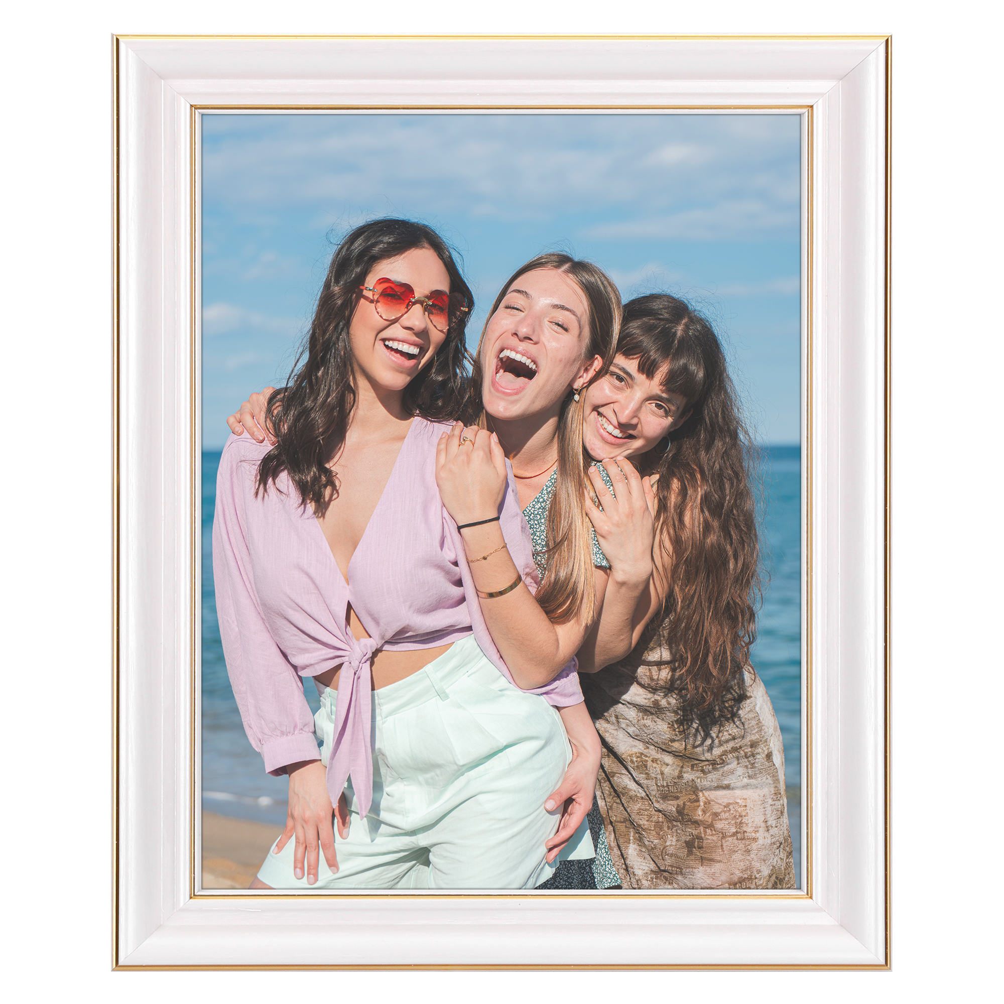 Unique Bargains Picture Frame for Tabletop Wall Hanging Art Photo Frame White 10x12