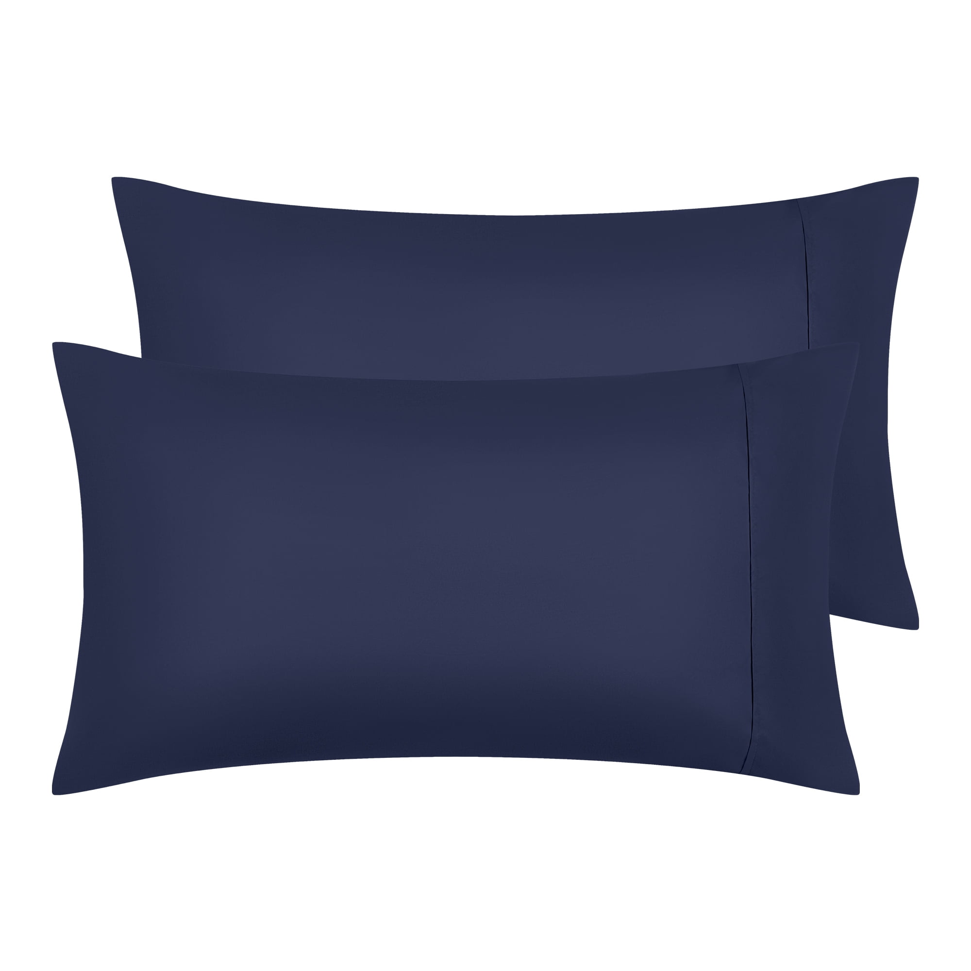 Unique Bargains Pillow Cases with Envelope Closure Pillow Covers 2 pcs King Bavy Blue