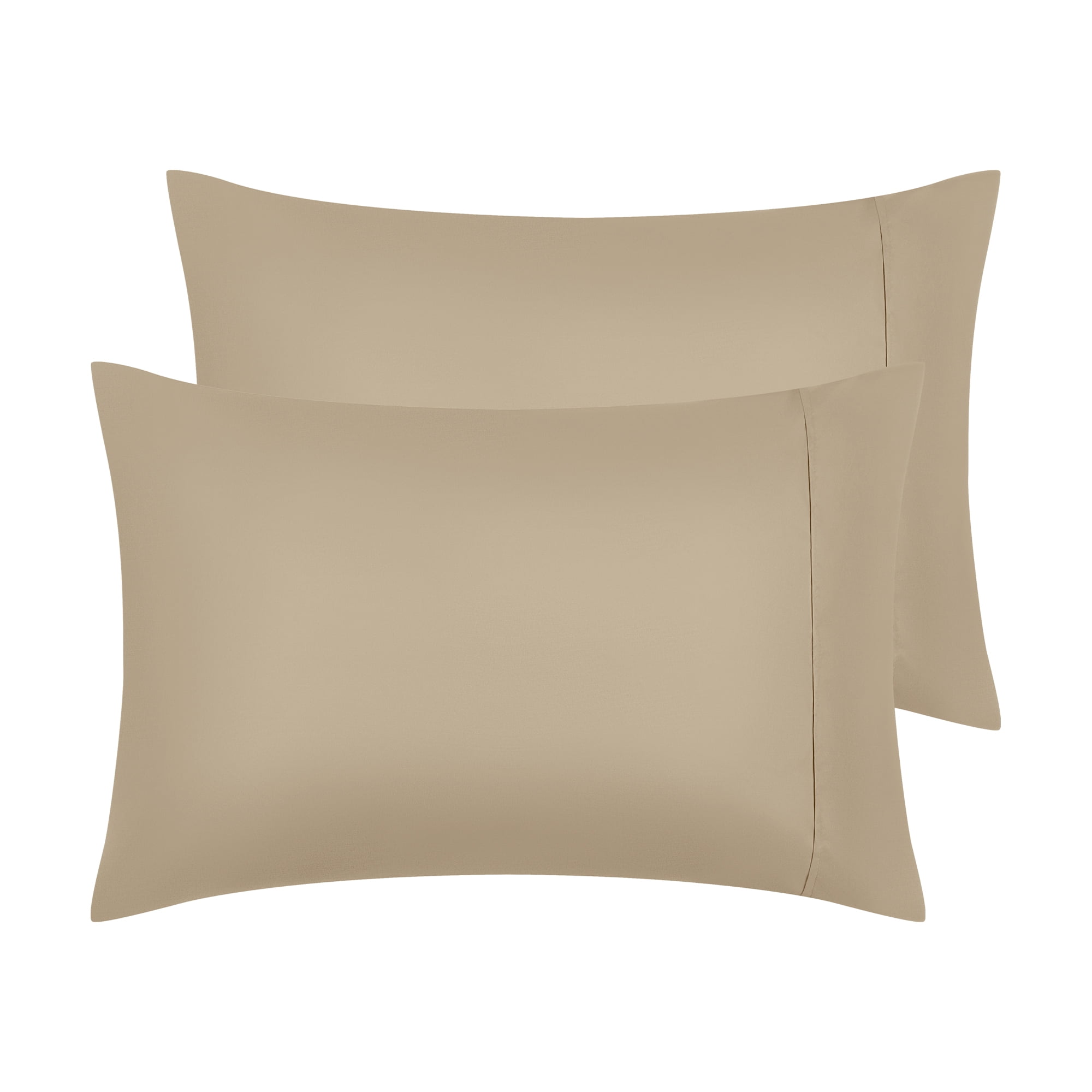 Camel Polyester Standard/Queen Pillowcases with Envelope Closure