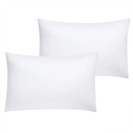 Unique Bargains Pillow Covers 2-Pack Microfiber Rectangular Pillowcases White Queen