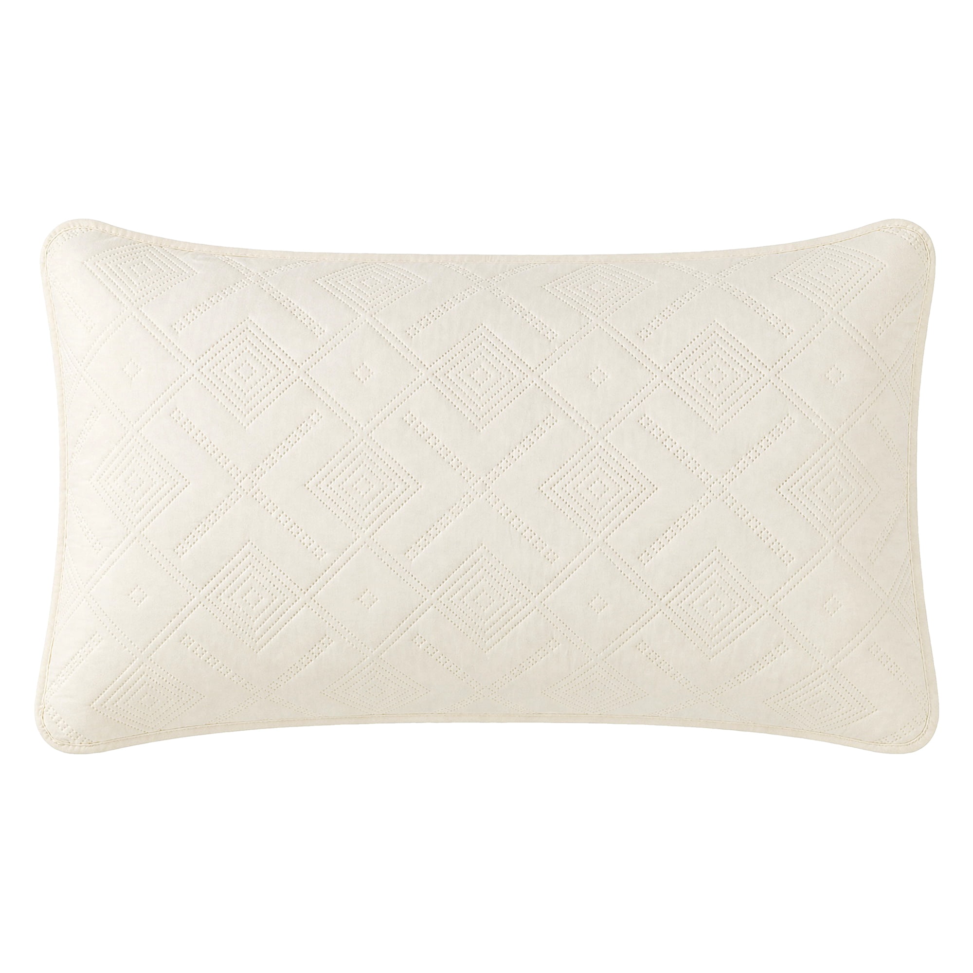 Unique Bargains Pillow Protectors 2 Pack, Quilted Polyester Throw Covers Beige 19"x29"