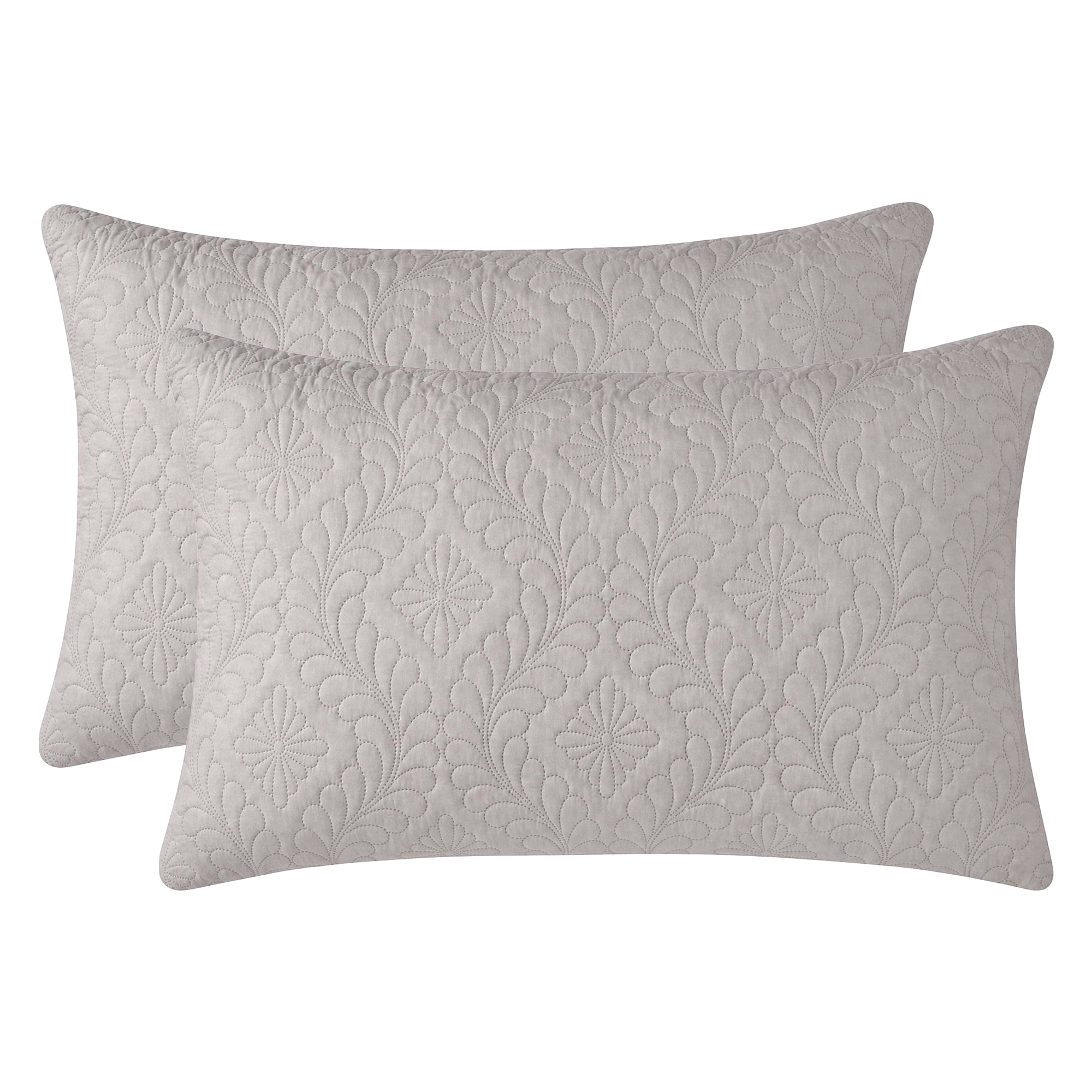 Unique Bargains Pillow Protectors with Envelope Standard Breathable Cotton Covers Gray A