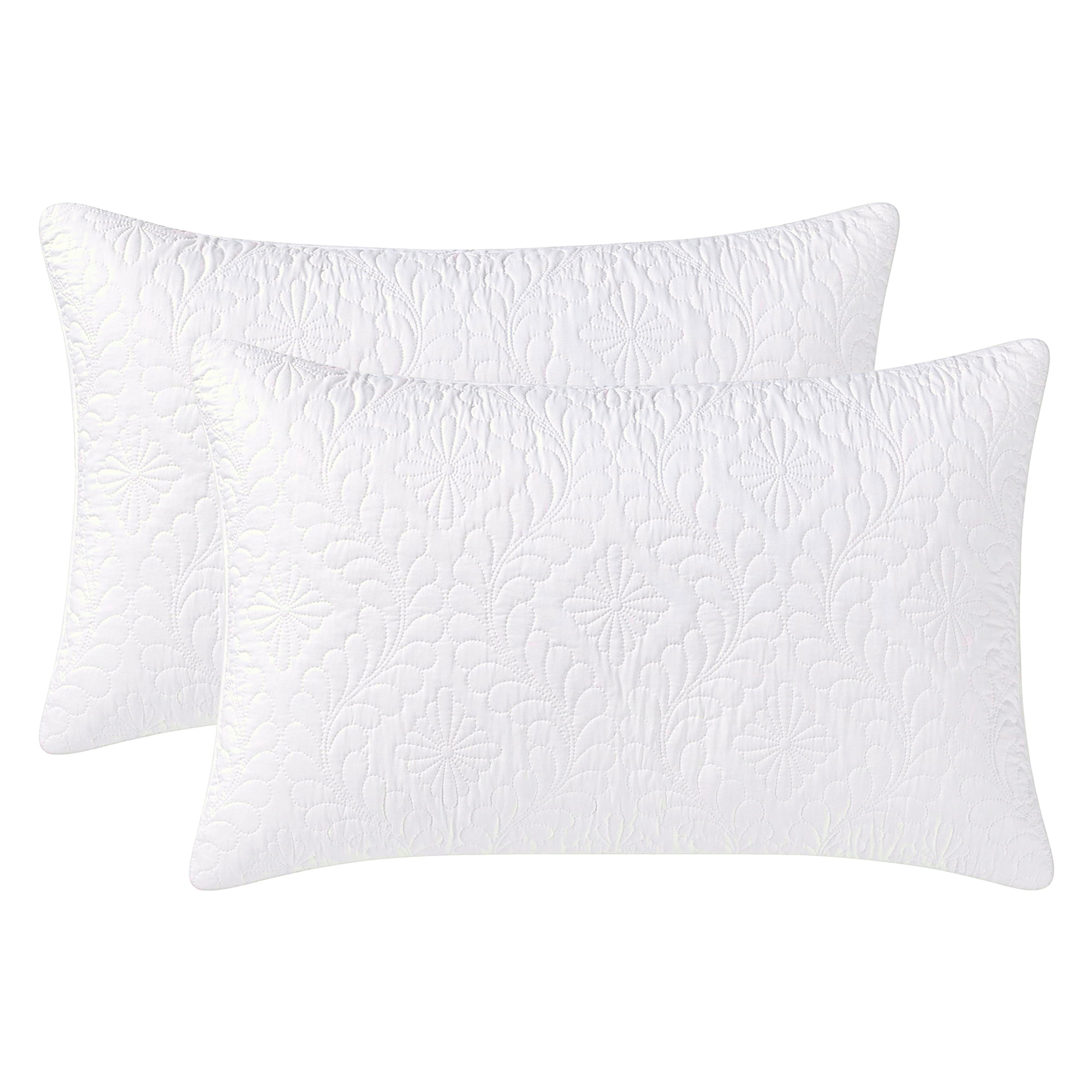 Unique Bargains Pillow Protectors with Envelope Standard Breathable Cotton Covers White