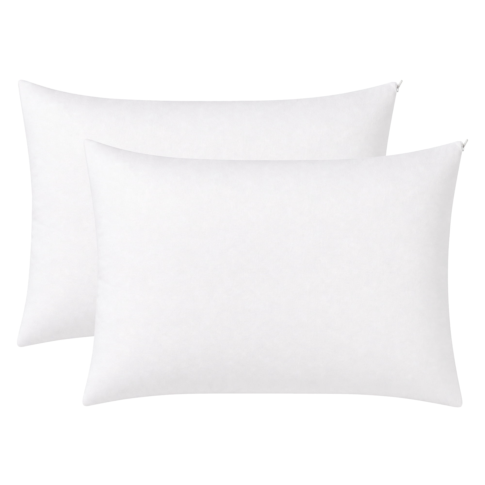 Unique Bargains Pillow Protectors with Zipper Breathable Cotton Throw Pillow Cover 20"x28"