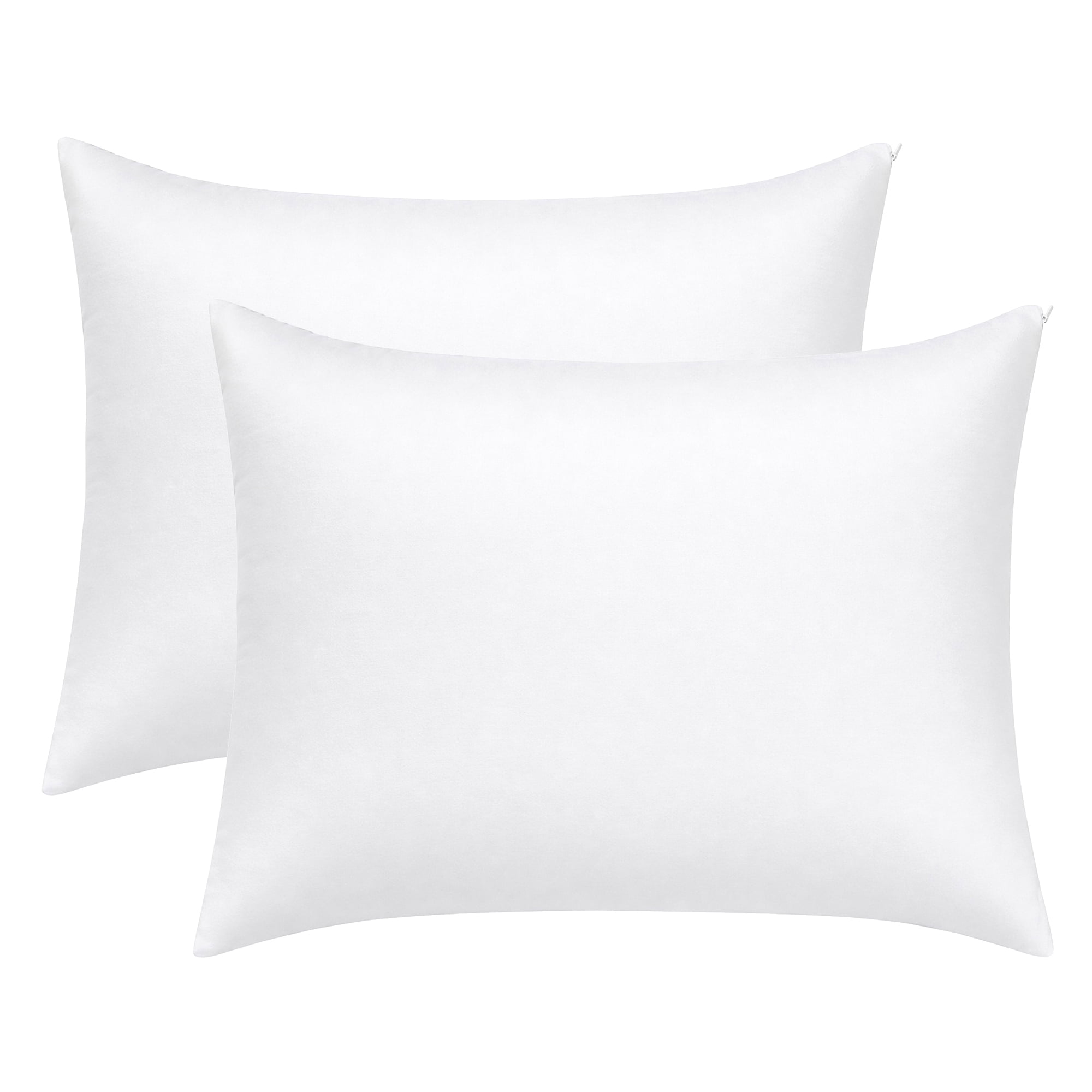 Unique Bargains Pillow Protectors with Zipper Breathable Cotton Throw Pillow Cover 21"x27"