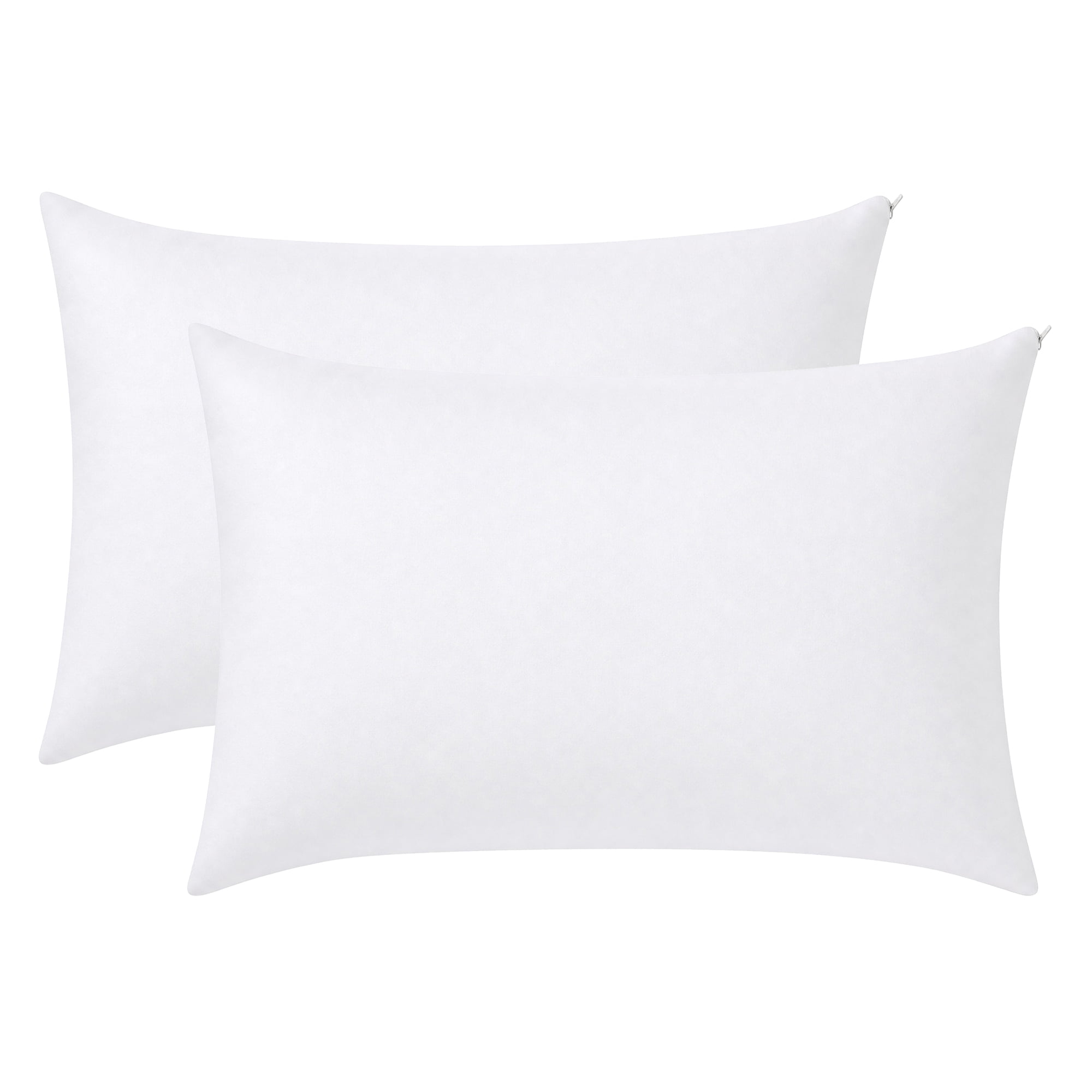 Unique Bargains Pillow Protectors with Zipper Breathable Cotton Throw Pillow Cover 21"x31"