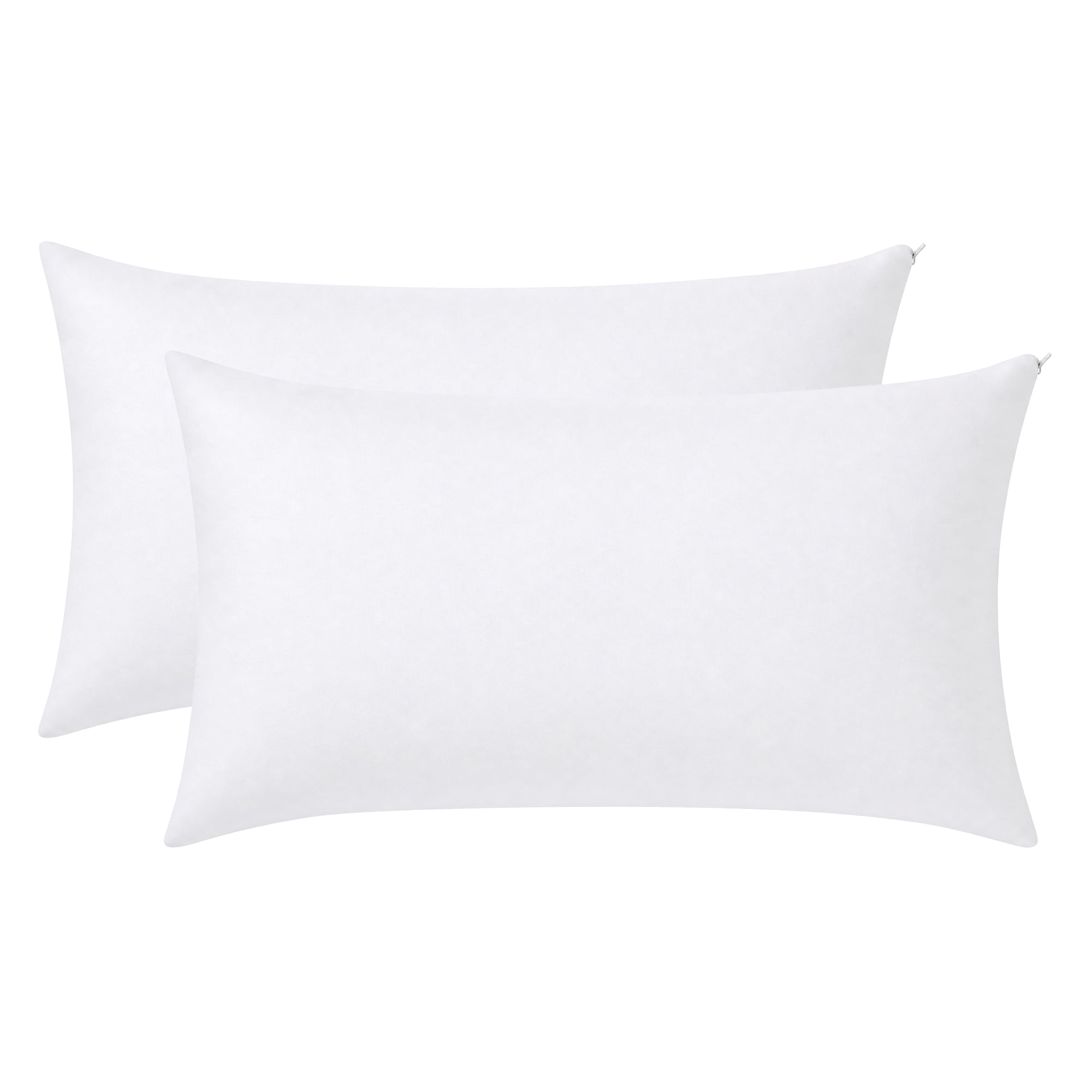 Unique Bargains Pillow Protectors with Zipper Breathable Cotton Throw Pillow Cover 21"x37"