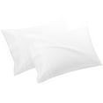 thumbnail image 1 of Unique Bargains Pillowcase Set of 2, Cotton with Envelope White Standard, 1 of 8