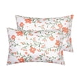 thumbnail image 1 of Unique Bargains Pillowcase with Envelope Closure Floral Pillow Cases Queen Pink, 1 of 7
