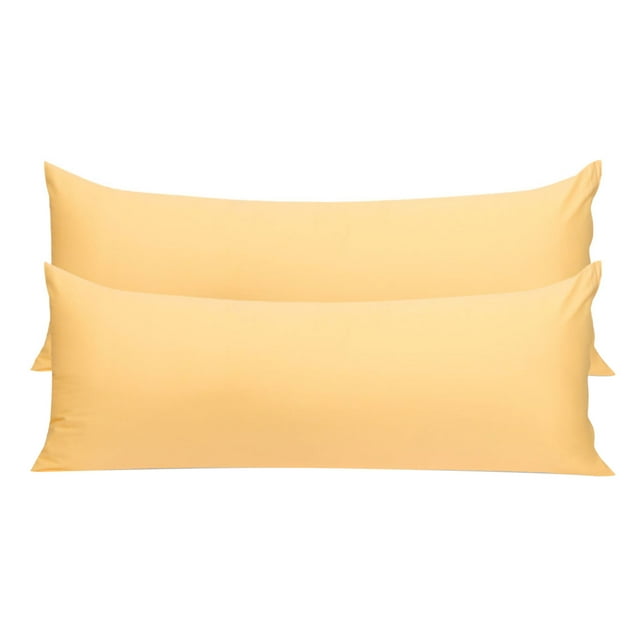 Unique Bargains Pillowcases 2 Pack 100% Cotton Body Pillow Covers